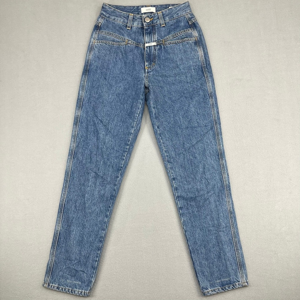Closed Pedal Pusher High Waist Tapered Jeans Blue Made in Italy Size‎ 38 EU